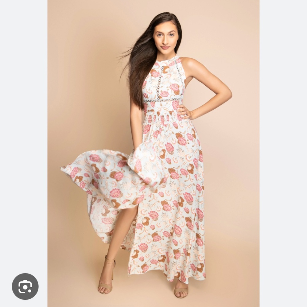 Jaase brand maxi dress, likely in a bohemian floral print such as the 'Alohi' pr - Picture 2 of 11